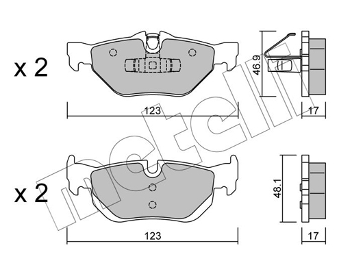 Remblokset Metelli 22-0642-0