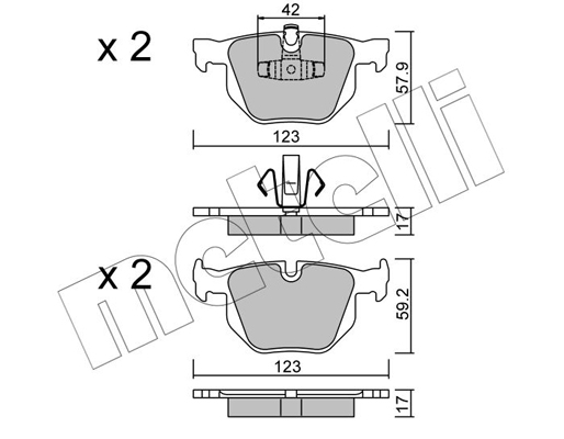 Remblokset Metelli 22-0643-0