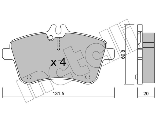 Remblokset Metelli 22-0647-0