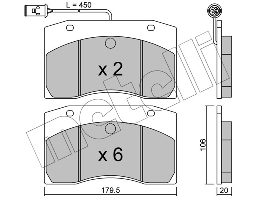 Remblokset Metelli 22-0649-0