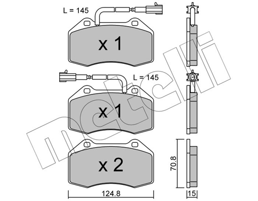 Remblokset Metelli 22-0651-2