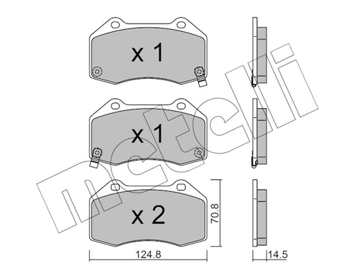 Remblokset Metelli 22-0651-3