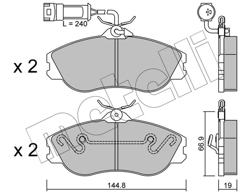 Remblokset Metelli 22-0663-1