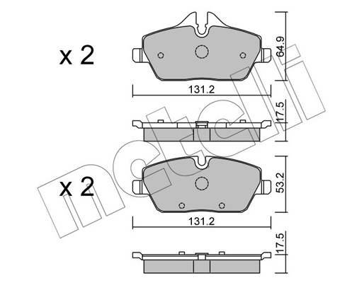 Remblokset Metelli 22-0664-0