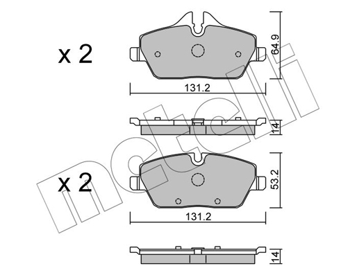 Remblokset Metelli 22-0664-2