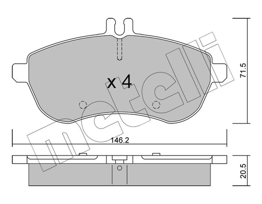 Remblokset Metelli 22-0665-0