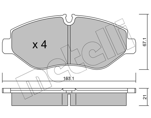 Remblokset Metelli 22-0671-0