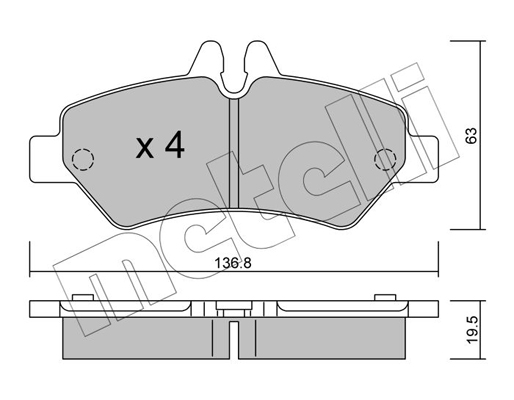 Remblokset Metelli 22-0672-0