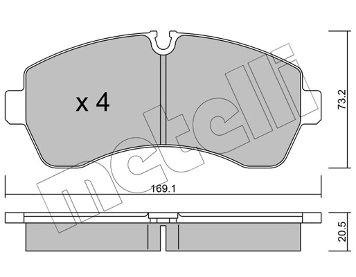 Remblokset Metelli 22-0673-0