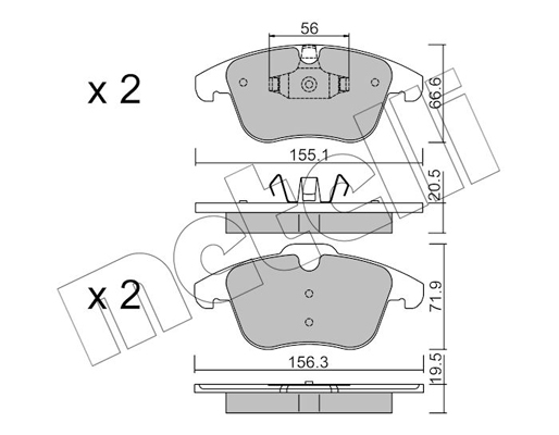 Remblokset Metelli 22-0675-6