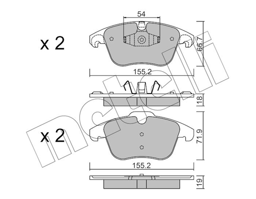 Remblokset Metelli 22-0675-7