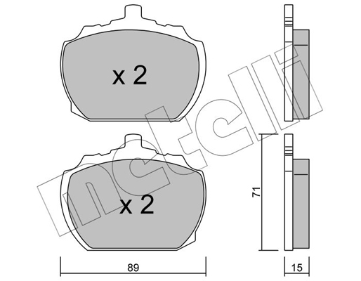 Remblokset Metelli 22-0678-0