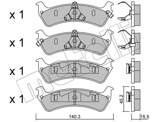 Remblokset Metelli 22-0684-0