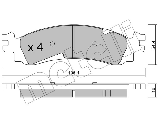 Remblokset Metelli 22-0686-0