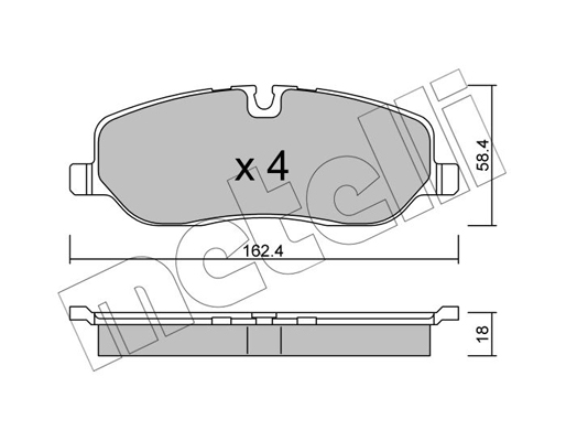 Remblokset Metelli 22-0693-0