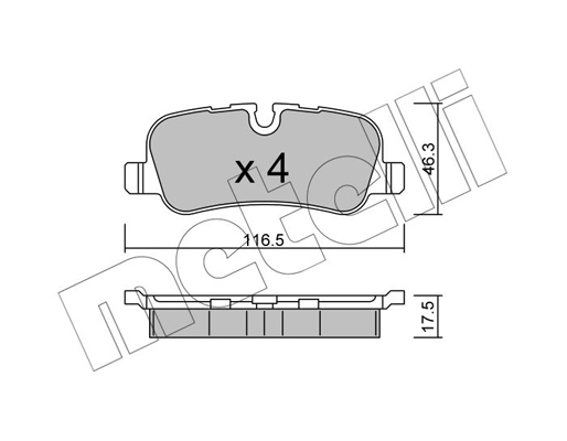 Remblokset Metelli 22-0694-0