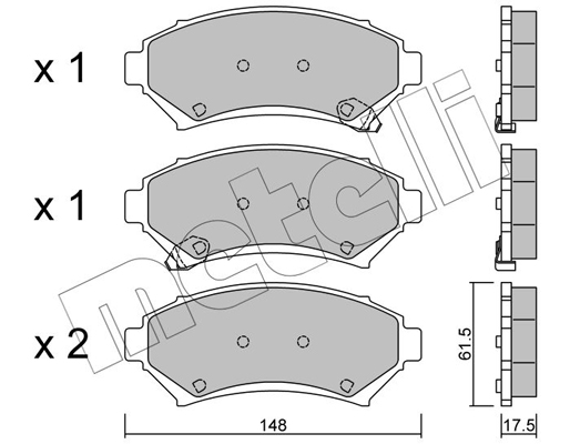 Remblokset Metelli 22-0696-0