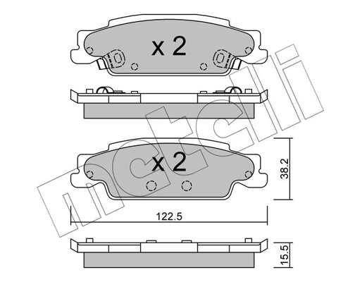 Remblokset Metelli 22-0700-0