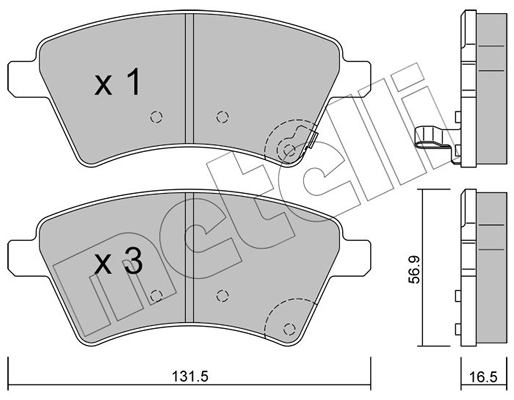 Remblokset Metelli 22-0702-0