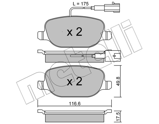 Remblokset Metelli 22-0704-1