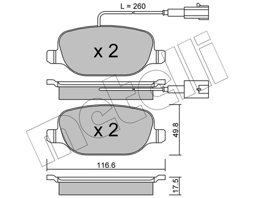 Remblokset Metelli 22-0704-2