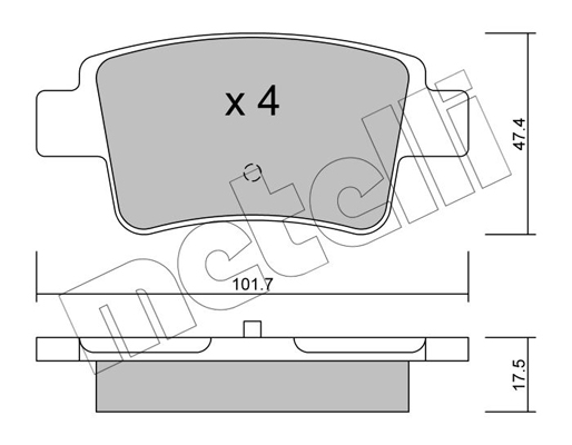 Remblokset Metelli 22-0705-0