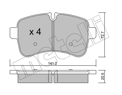 Remblokset Metelli 22-0711-0