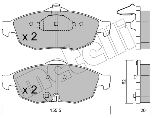 Remblokset Metelli 22-0715-0