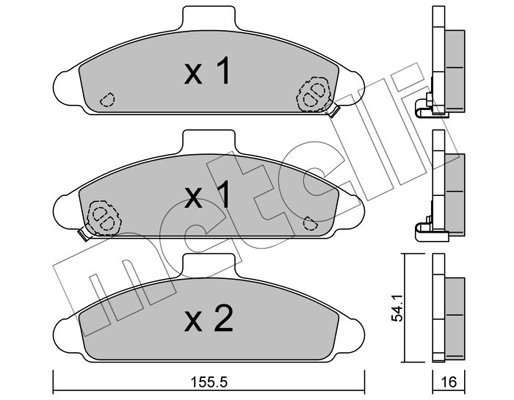 Remblokset Metelli 22-0723-0