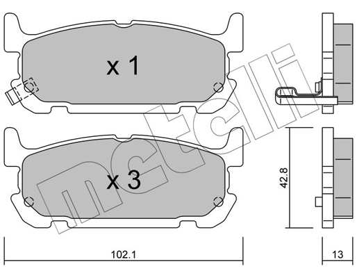 Remblokset Metelli 22-0734-0