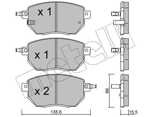 Remblokset Metelli 22-0741-0