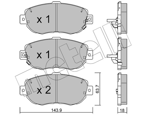 Remblokset Metelli 22-0756-0