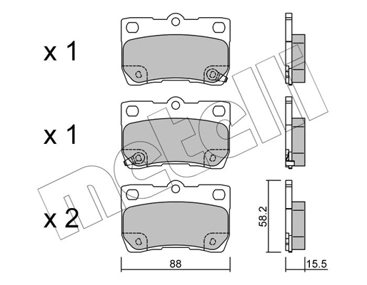 Remblokset Metelli 22-0761-0