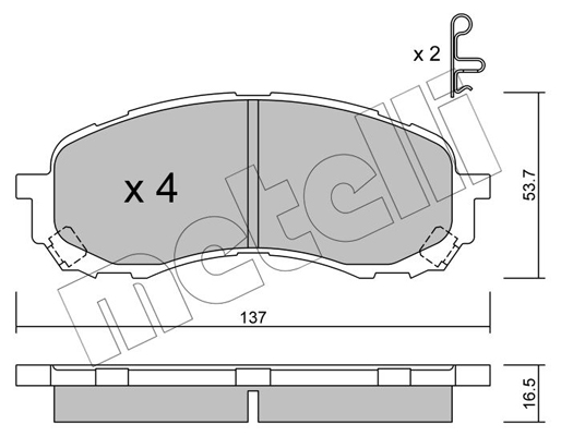 Remblokset Metelli 22-0762-0
