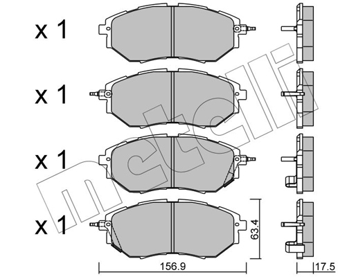 Remblokset Metelli 22-0763-0