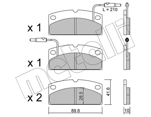 Remblokset Metelli 22-0767-1