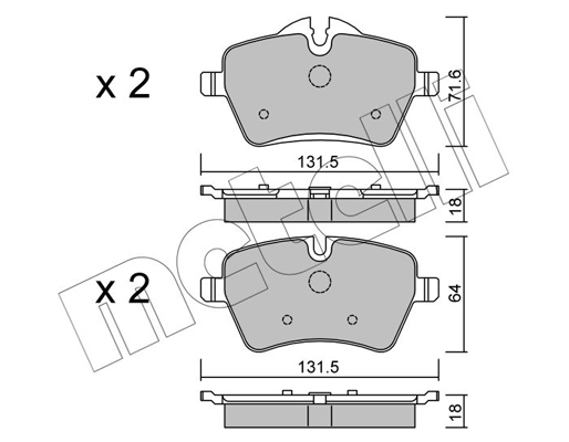 Remblokset Metelli 22-0768-0