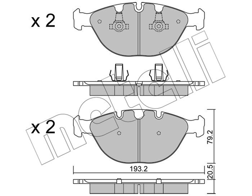 Remblokset Metelli 22-0771-0