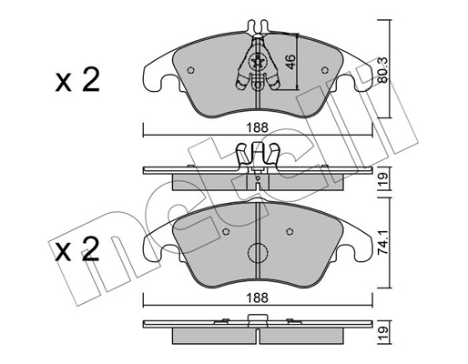 Remblokset Metelli 22-0775-2