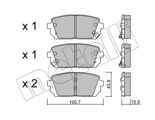 Remblokset Metelli 22-0784-0