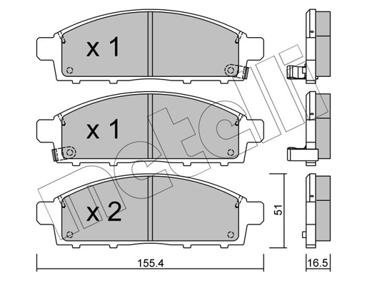 Remblokset Metelli 22-0791-0