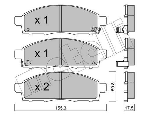 Remblokset Metelli 22-0791-1