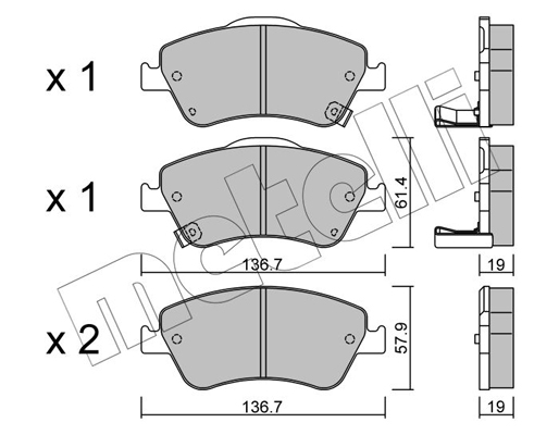 Remblokset Metelli 22-0794-0