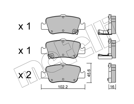 Remblokset Metelli 22-0796-0