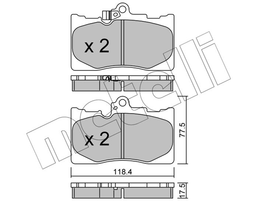 Remblokset Metelli 22-0799-0