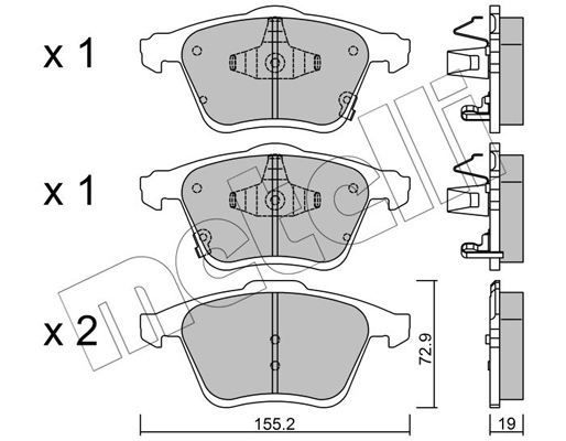 Remblokset Metelli 22-0805-0