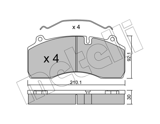 Remblokset Metelli 22-0807-0