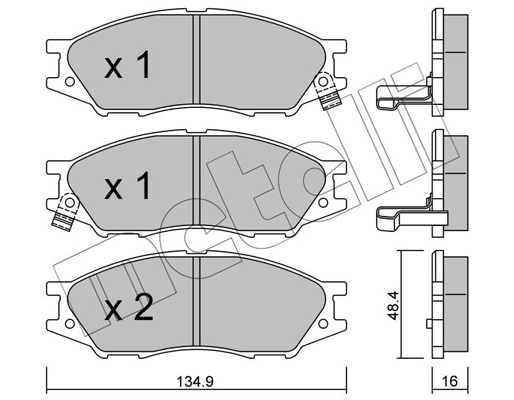 Remblokset Metelli 22-0810-0