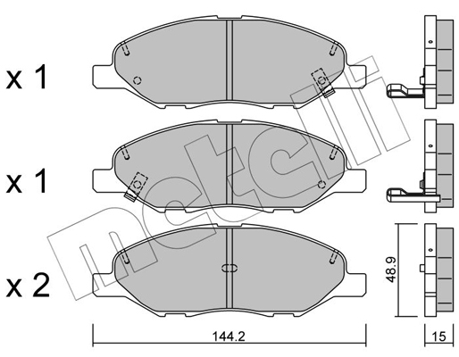 Remblokset Metelli 22-0811-0