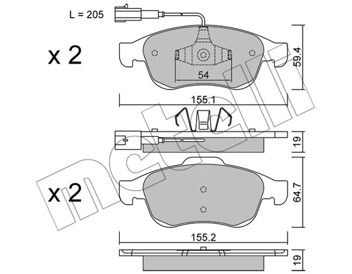 Remblokset Metelli 22-0817-1